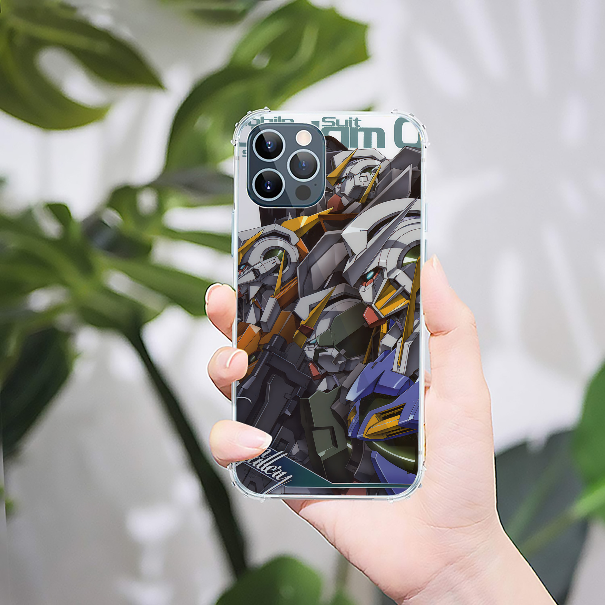 （画像用） 機動戦士ガンダム Mobile Suit Gundam 【iPhone 12シリーズ対応】透明スマホケース（クリアソフトケース）